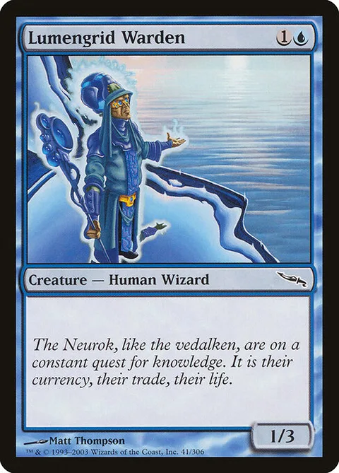 Lumengrid Warden, card 41 from Mirrodin