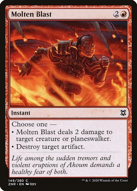 Molten Blast, carte 149 de Zendikar Rising