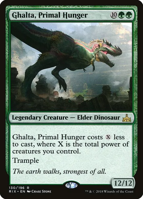 Ghalta, Primal Hunger, carte 130 de Rivals of Ixalan