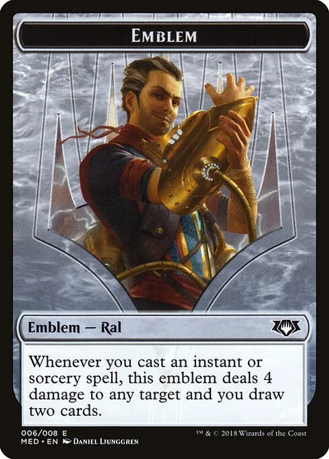 Ral, Izzet Viceroy Emblem, card G6 from Mythic Edition Tokens