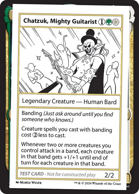 Chatzuk, Mighty Guitarist, card 590 from Mystery Booster 2