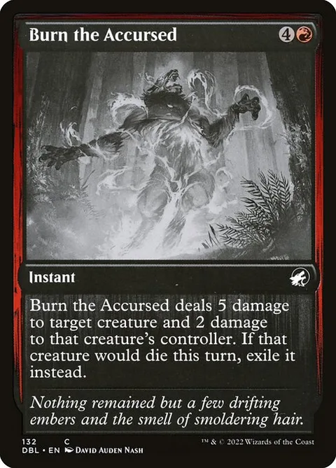 Burn the Accursed, carte 132 de Innistrad: Double Feature