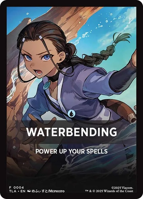 Waterbending, card 4 from Avatar: The Last Airbender Beginner Box Front Cards