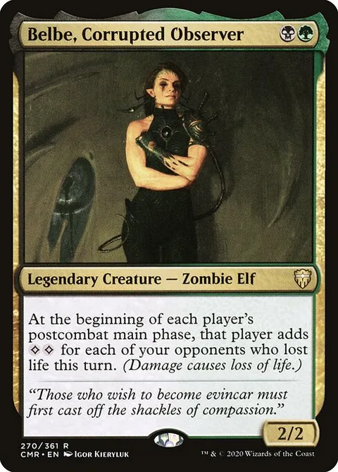 Belbe, Corrupted Observer, card 270 from Commander Legends
