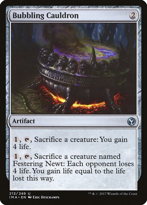 Bubbling Cauldron, card 213 from Iconic Masters