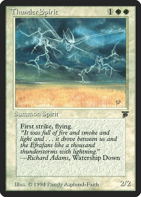 Thunder Spirit, card 39 from Legends