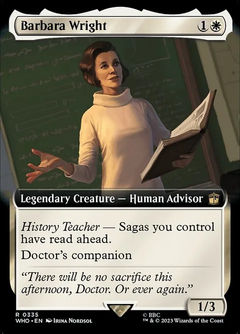 Barbara Wright, card 335 from Doctor Who
