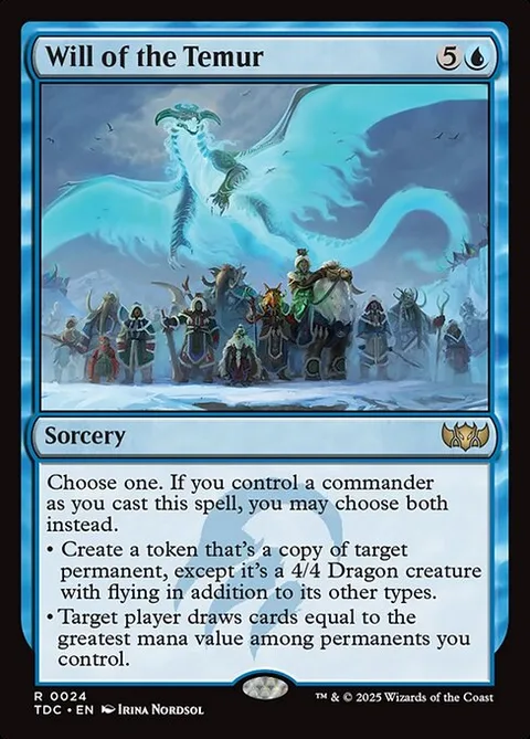 Will of the Temur, card 24 from Tarkir: Dragonstorm Commander