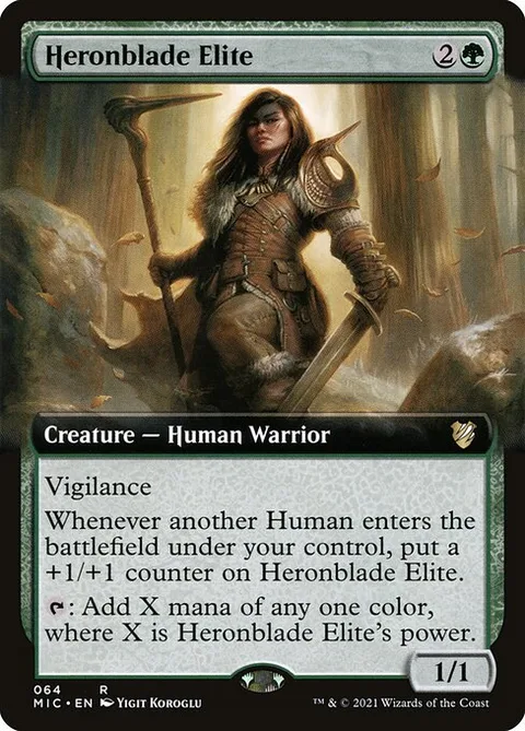 Heronblade Elite, card 64 from Midnight Hunt Commander