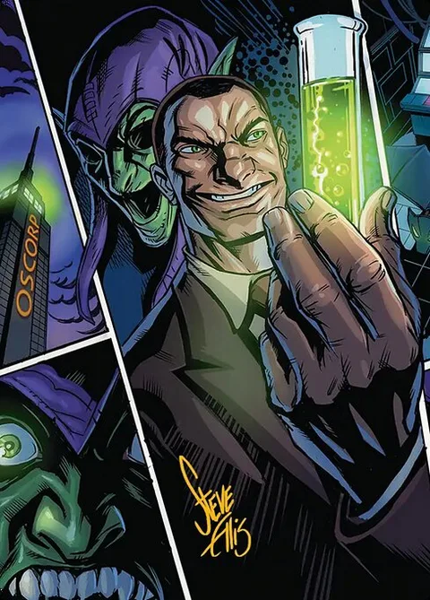 Norman Osborn // Norman Osborn, card 43 from Marvel's Spider-Man Art Series