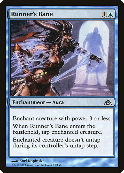 Runner's Bane, card 17 from Dragon's Maze