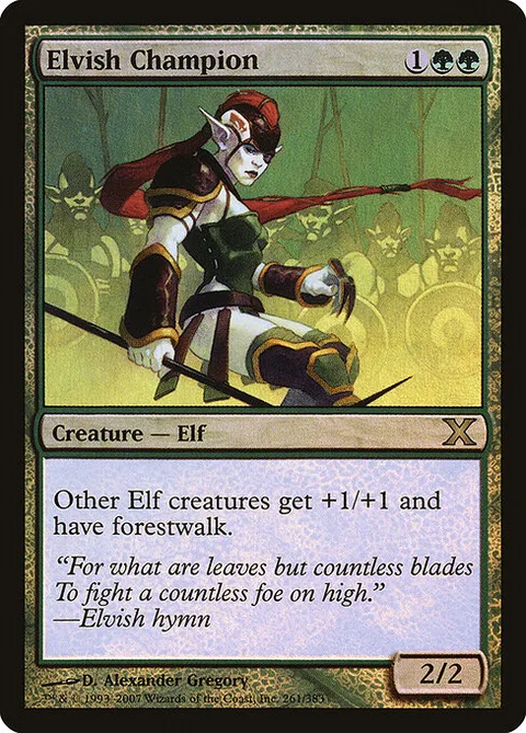 Elvish Champion, card 261★ from Tenth Edition
