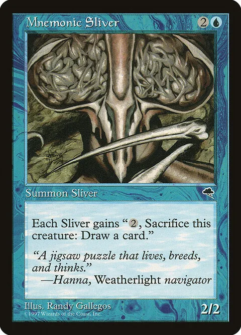Mnemonic Sliver, carte 77 de Tempest