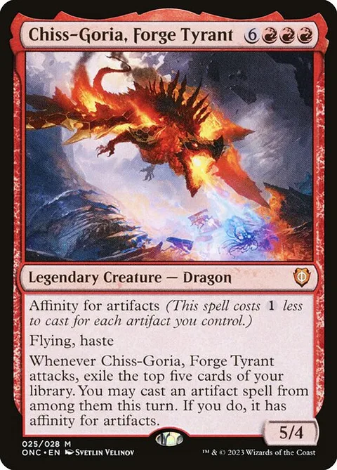 Chiss-Goria, Forge Tyrant, carte 25 de Phyrexia: All Will Be One Commander
