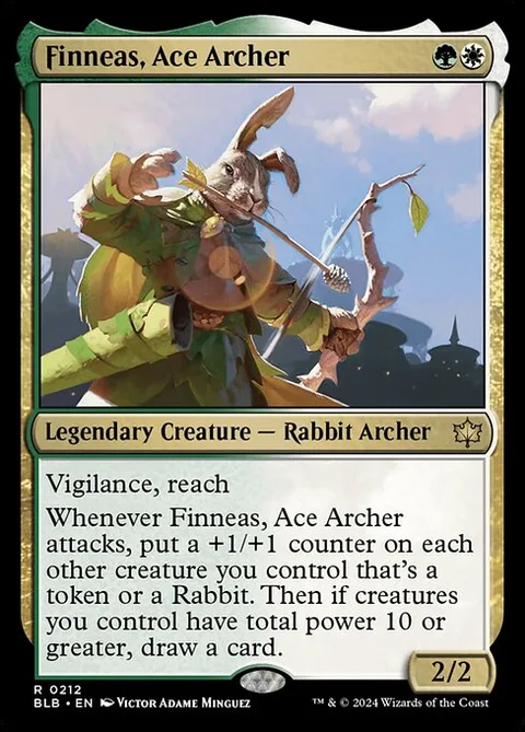Finneas, Ace Archer, carte 212 de Bloomburrow