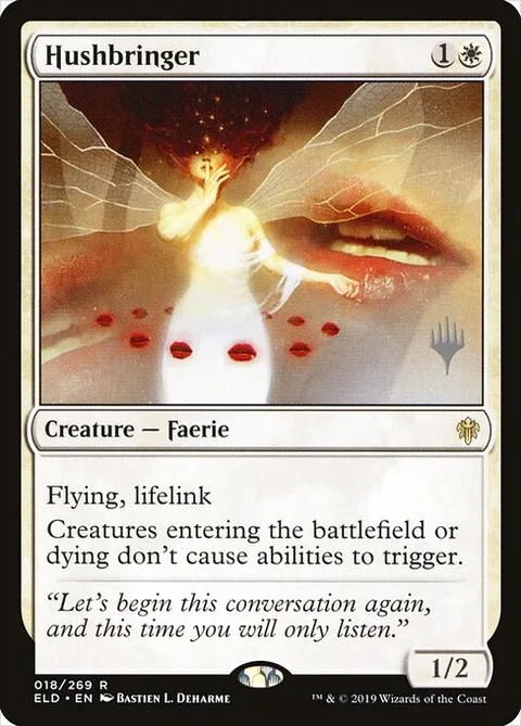 Hushbringer, card 18p from Throne of Eldraine Promos