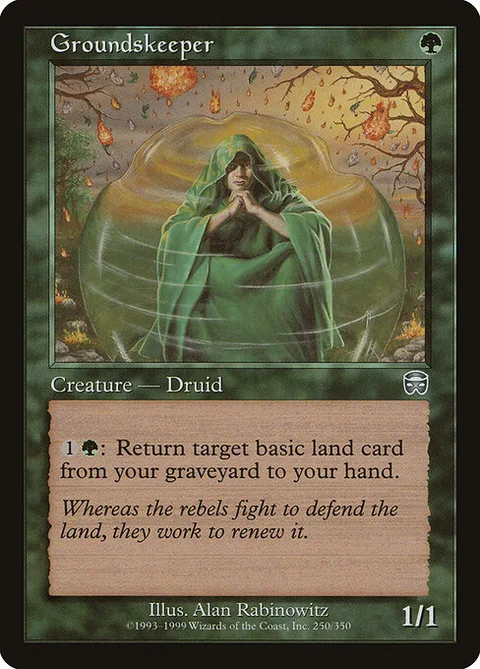 Groundskeeper, card 250 from Mercadian Masques