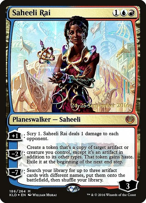 Saheeli Rai, card 186s from Kaladesh Promos