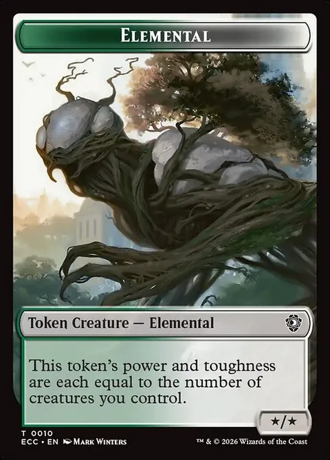 Elemental, card 10 from Lorwyn Eclipsed Commander Tokens