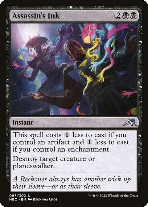 Assassin's Ink, card 87 from Kamigawa: Neon Dynasty