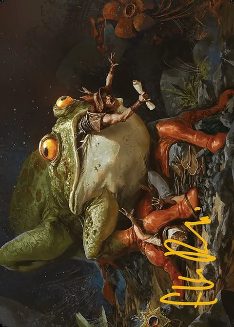 Rampant Frogantua // Rampant Frogantua, card 32 from Modern Horizons 3 Art Series
