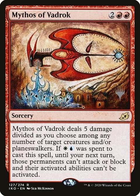 Mythos of Vadrok, card 127p from Ikoria: Lair of Behemoths Promos