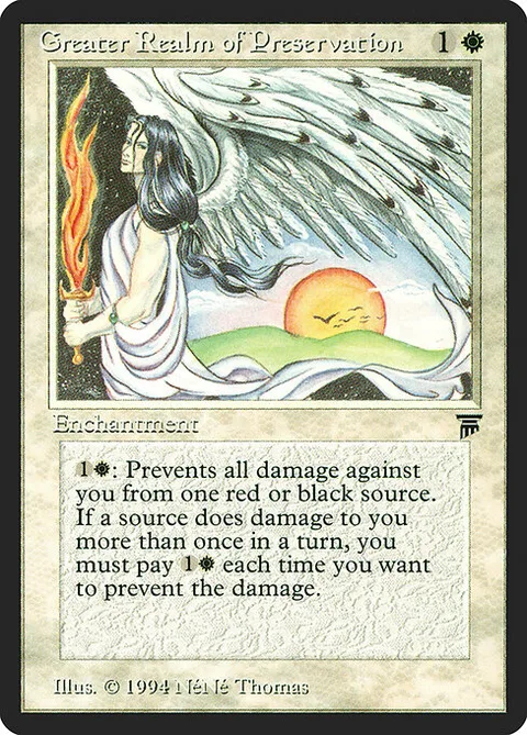 Greater Realm of Preservation, card 18 from Legends