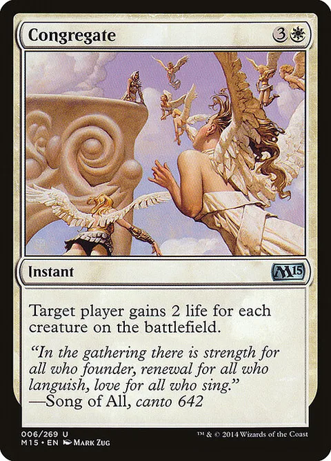 Congregate, card 6 from Magic 2015