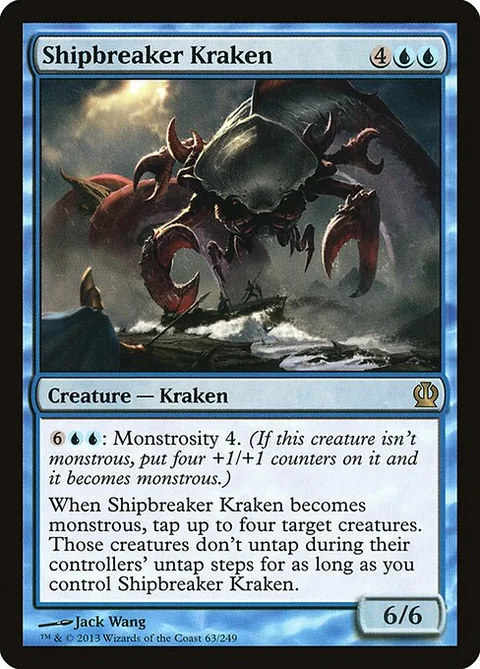 Shipbreaker Kraken, card 63 from Theros