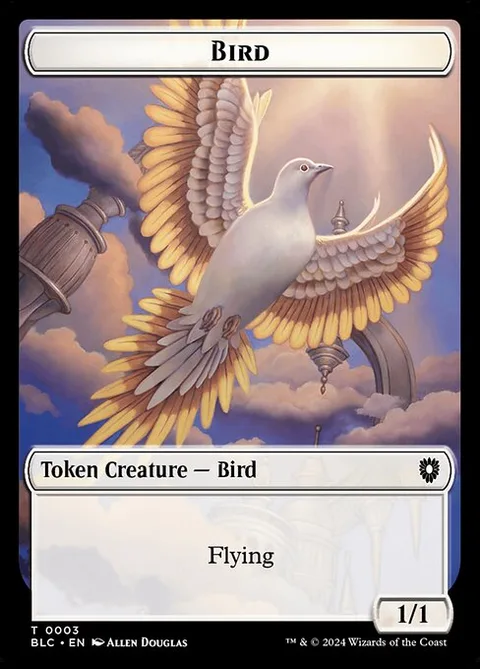 Bird, carte 3 de Bloomburrow Commander Tokens