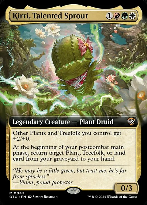 Kirri, Talented Sprout, carte 43 de Outlaws of Thunder Junction Commander