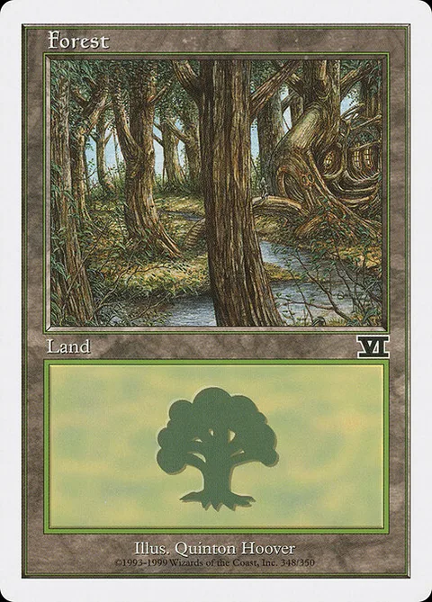 Forest, card 348 from Classic Sixth Edition