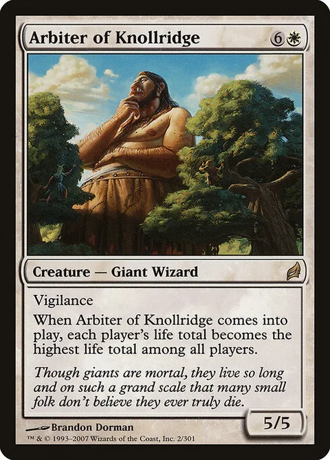 Arbiter of Knollridge, card 2 from Lorwyn