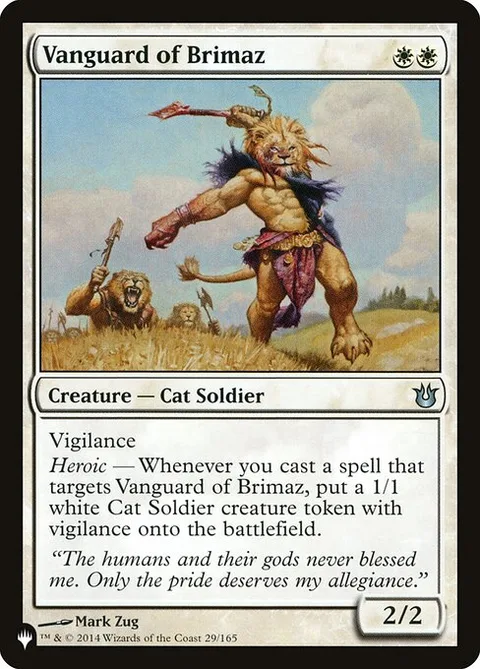 Vanguard of Brimaz, card BNG-29 from The List
