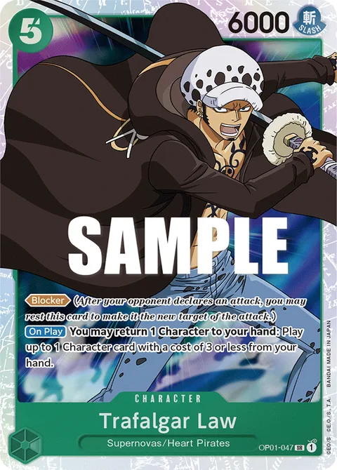 Trafalgar Law (047), card OP01-047 from Romance Dawn