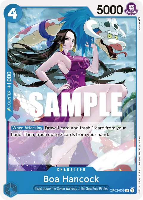 Boa Hancock, card OP02-059 from Paramount War