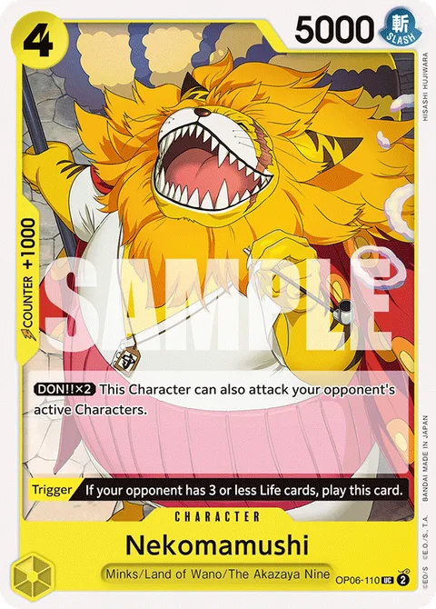 Nekomamushi, card OP06-110 from Wings of the Captain