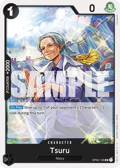 Tsuru (Reprint), card OP02-106 from Premium Booster -The Best-