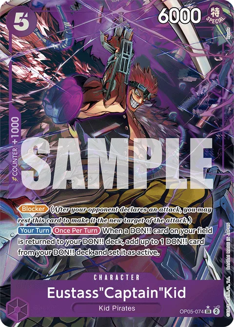 Eustass"Captain"Kid (OP05-074) (Alternate Art), card OP05-074 from Premium Booster -The Best-