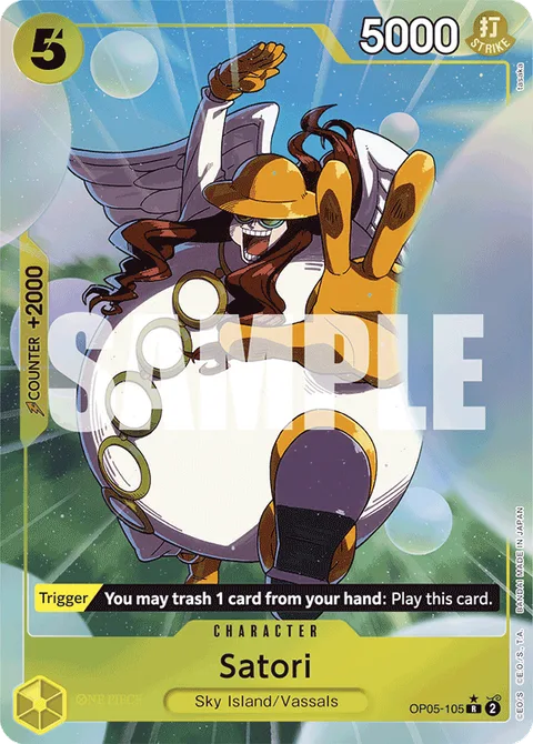 Satori (Alternate Art), card OP05-105 from Premium Booster -The Best-
