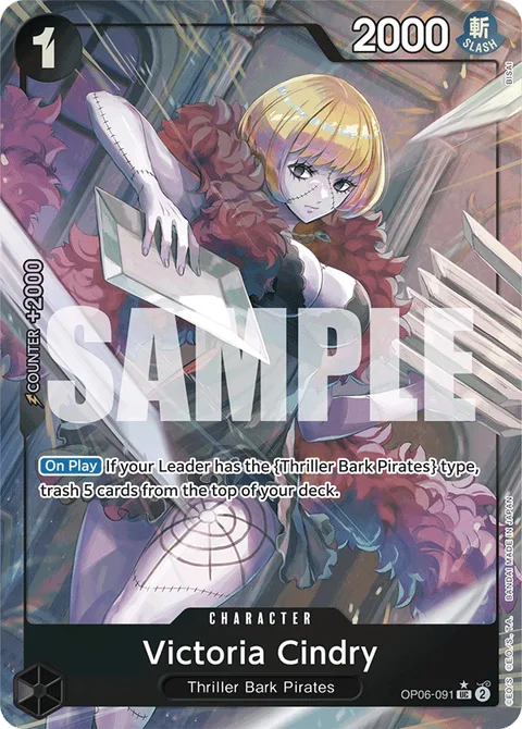 Victoria Cindry (Full Art), card OP06-091 from Premium Booster -The Best-