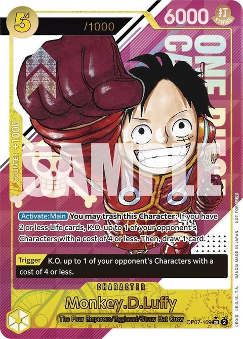 Monkey.D.Luffy (CS 2024 Event Pack), card OP07-109 from One Piece Promotion Cards