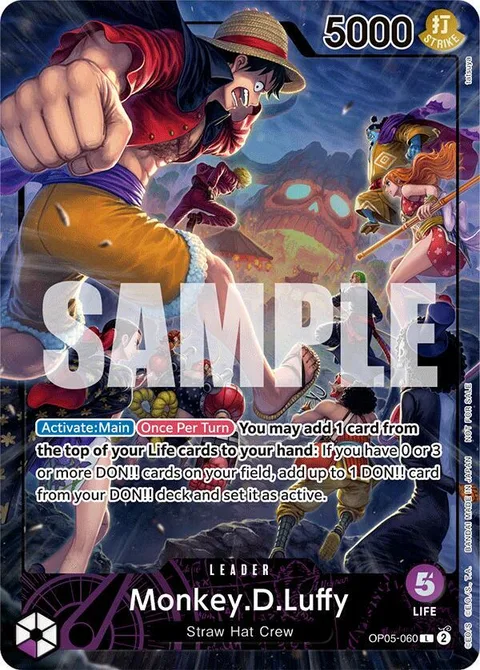 Monkey.D.Luffy (PSA Magazine), card OP05-060 from One Piece Promotion Cards