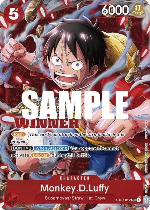 Monkey.D.Luffy (Winner Pack Vol. 5), carte ST01-012 de One Piece Promotion Cards