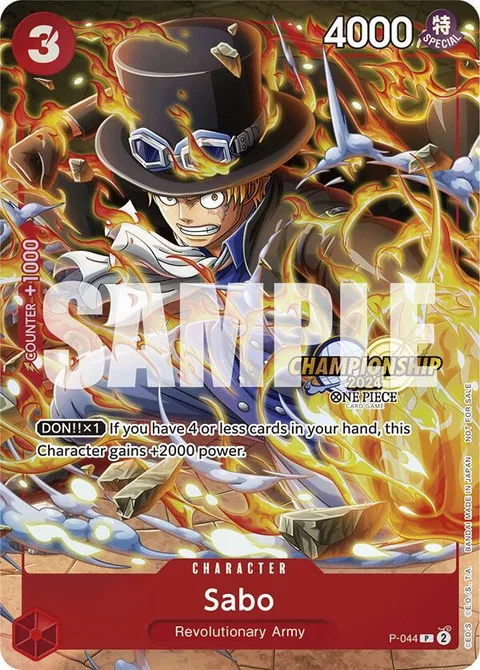 Sabo (CS 2024 Event Pack), card P-044 from One Piece Promotion Cards