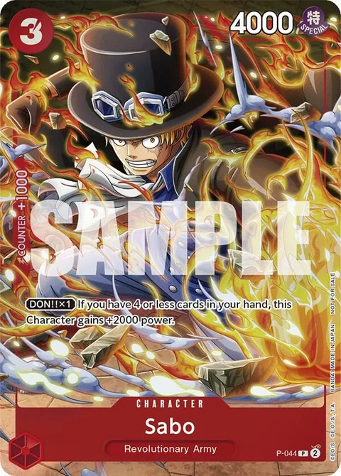 Sabo (Event Pack Vol. 4), card P-044 from One Piece Promotion Cards
