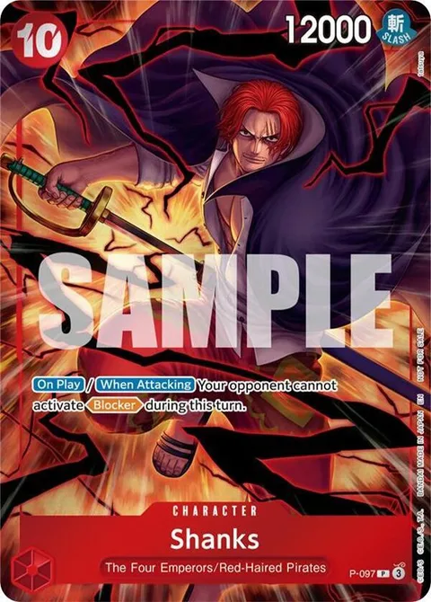 Shanks (Event Pack Vol. 8), card P-097 from One Piece Promotion Cards