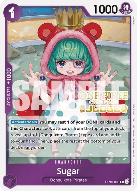 Sugar (Judge Pack Vol. 6), card OP10-065 from One Piece Promotion Cards