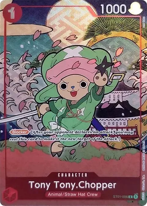 Tony Tony.Chopper (English Version 1st Anniversary Set), card ST01-006 from One Piece Promotion Cards