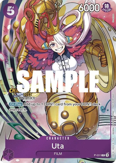 Uta (CS 2023 Event Pack), card P-031 from One Piece Promotion Cards